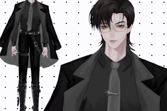 design and rig live2d model live 2d vtuber model 2d vtuber model vtuber model