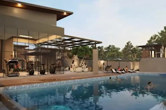 3d minimalist townhouse,mixed use estate design,cluster housing,apartment render