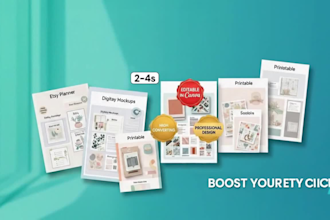 design canva etsy listing images for digital products