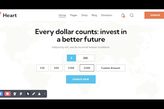 design fix crowdfunding charity donation website, nonprofit organization website