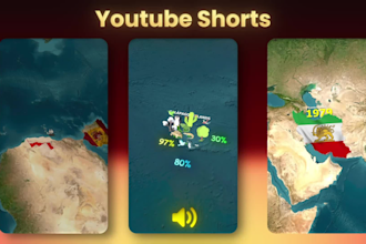 create a cinematic map animation video