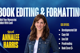 do book editing and formatting proofreading self help journal nonfiction ebook