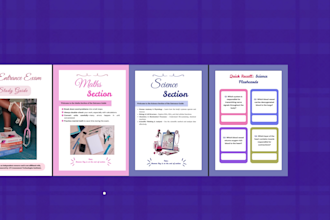 create custom study guides, notes for you