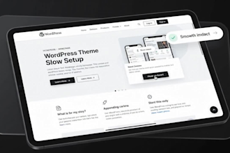 install theme and design wordpress homepage