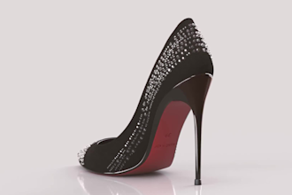 model and design 3d shoes, heels, boots and footwear