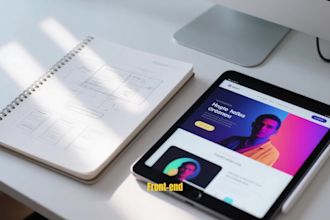 do custom website development as front end developer