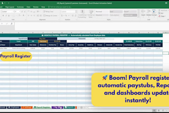 build an excel payroll system with automatic salary calculat