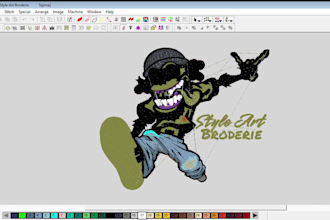 professional embroidery digitizing for flat 3d and applique