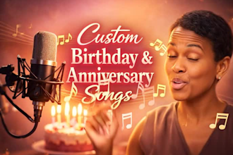 write and sing a custom love, birthday or anniversary song