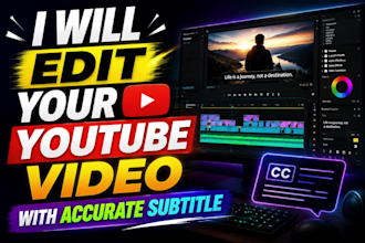 edit  videos  for youtube and instagram