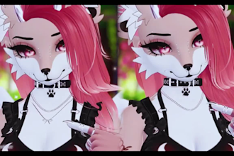 create furry vrchat avatar fursona anthro character rigging physbone unity quest
