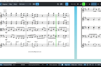 score sheet music for your song