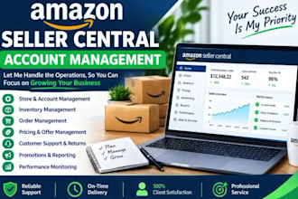 manage your amazon seller central account professionaly