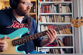 teach you how to play bass guitar