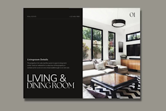 design luxury real estateflyer canva template realtor brochure property listing