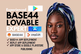 deploy publish base44 app lovable replit apps to apple store google play store