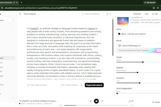 generate ai or human voice from words as per choice