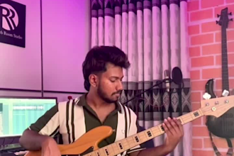 record professional bass guitar on your song