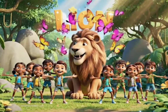 create kids learning videos for youtube, 3d animation for kids