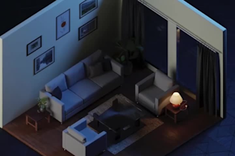 create a 3d isometric animated explainer video