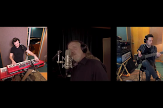 write a country song lyrics and record it with a deep baritone voice