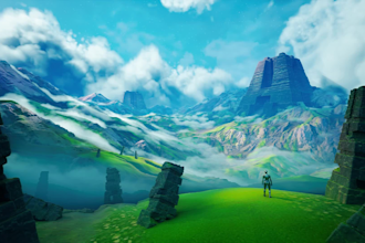 create custom stylized 3d environment, scenes and props in unity and godot