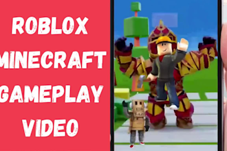 be your roblox minecraft gameplay video editor youtube short tiktok gaming edit