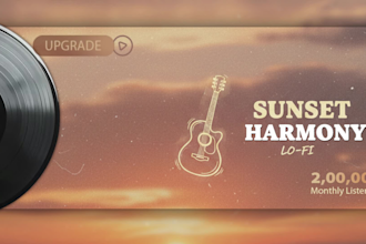 design spotify and soundcloud banner, artist profile header