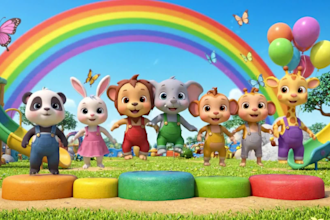 create 3d kids animation nursery rhymes kids songs and learning videos