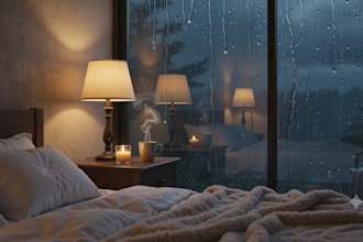 create relaxing rain video cozy ambient sleep meditation,cozy rain ambient video