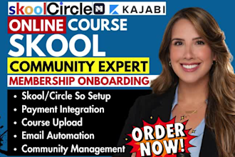 skool community setup circle so setup membership onboarding community management