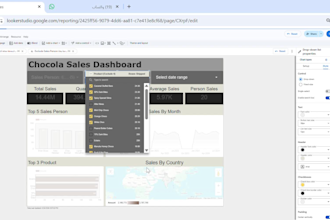 design a professional interactive google looker studio dashboard