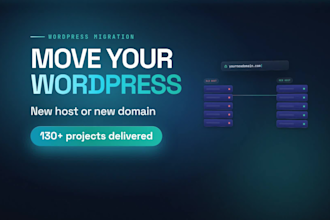 migrate wordpress website to new host, domain or from wix