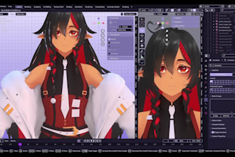rig edit, fix vrchat avatar koikatsu mmd weight paint vtuber model face tracking