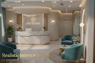 design medical clinic floor plans, realistic interior, and 3d renderings