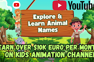 create viral baby learning youtube videos to earn 10k euro