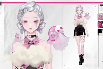 design and rig live2d vtuber model live 2d vtuber model live2d model 2d anime