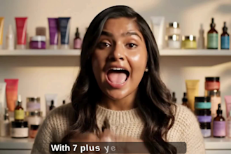 create high quality skincare product ugc video, cosmetics, beauty ugc video ads