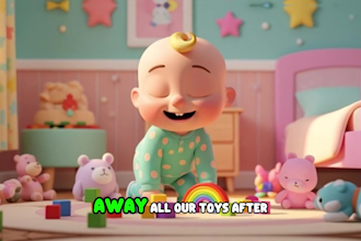 create 3d kids animation, kids song kids nursery rhymes cocomelon style videos