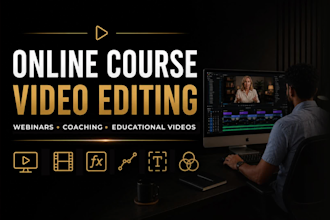 edit online course webinar and coaching videos professionally