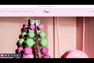 design a premium shopify fitness store for gym products