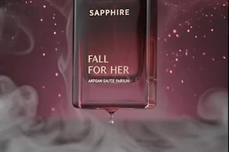 create a premium 3d animated perfume product video