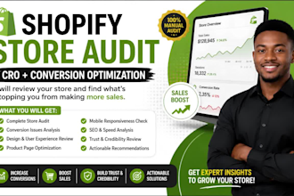 do shopify store audit and review your store for higher sales conversion