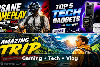 creat eye catching youtube thambnails