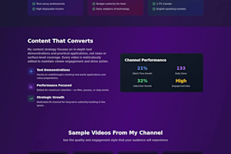 create a youtube rate card