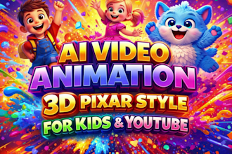 fantastic 3d kids animation, 3d cartoon animation for kids