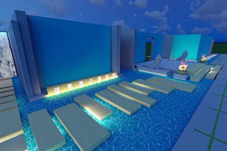 do swimming pool and water features design