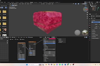create a lowpoly 3d model using procedural painting