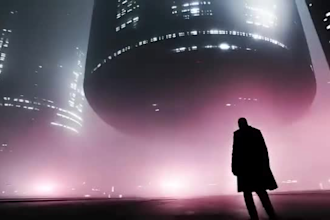 create glitch dystopian video, metal lyric video, post punk gothic hardcore