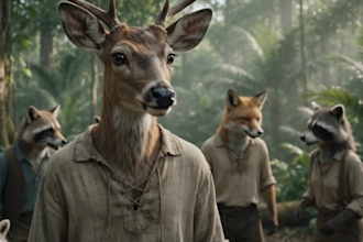 generate ai talking animal, animated ai story,animal story with advanced ai tool